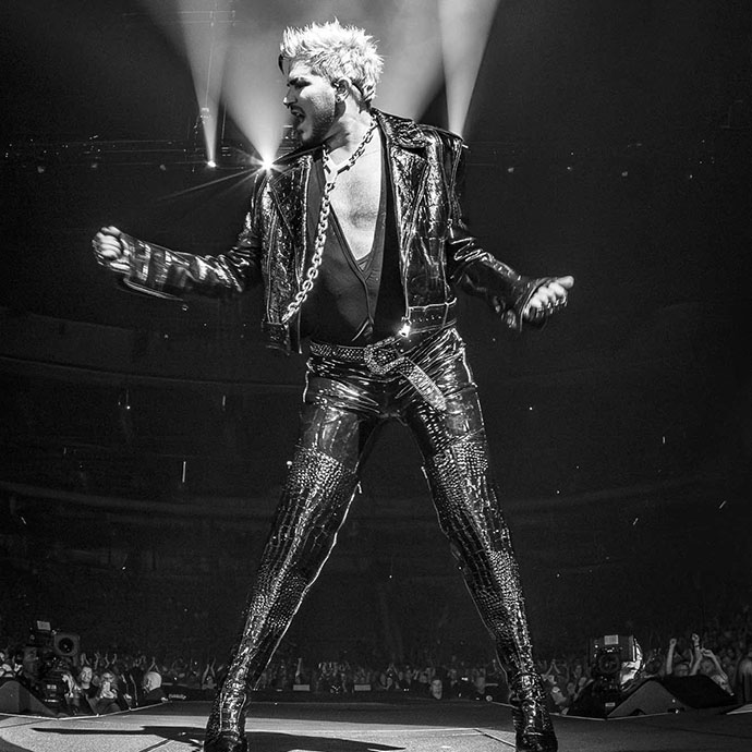 Adam Lambert b&w by Steve Price