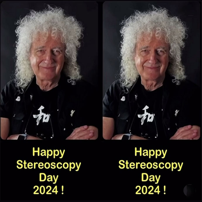 Brian May: Happy Stereoscopy Day 2024