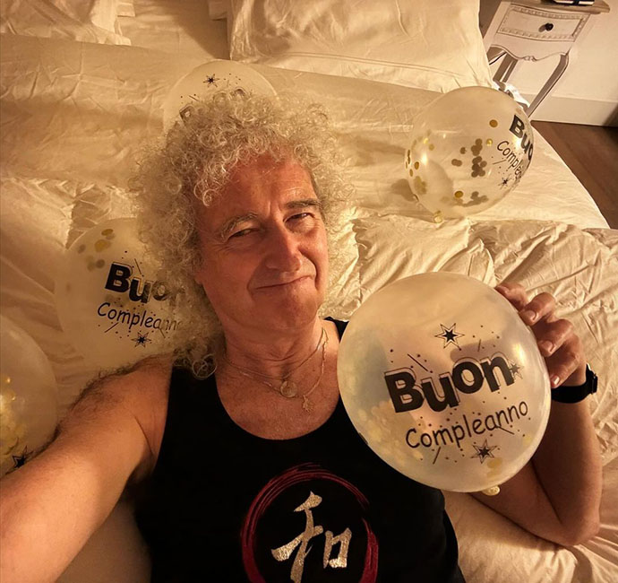 Brian May - thanks for birday wishes 19/07/2024