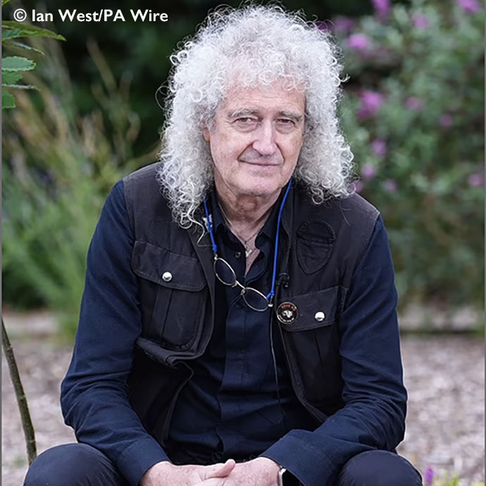 Brian May in Save Me Garden 15 Aug 2024 © Ian West/PA Wire