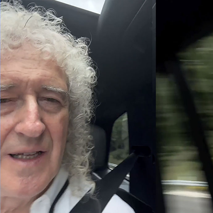 Brian May journeying into London 21/08/2024