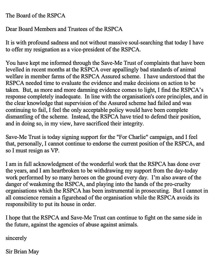 My letter of resignation as an RSPCA VP - 26 Sept 2024