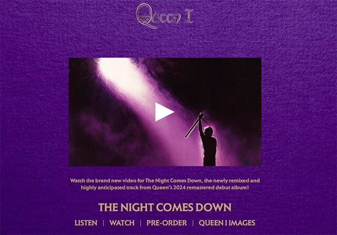 Queen I microsite