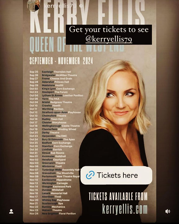 Kerry Ellis Tour Sep-Nov 2024