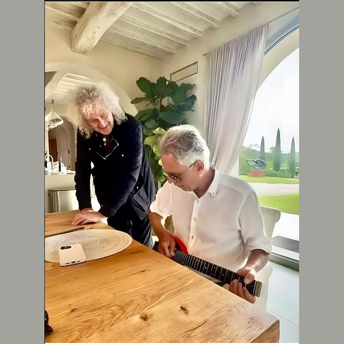 Brian and Bocelli - practising