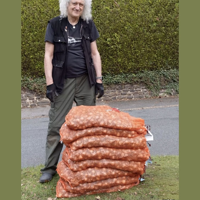 Brian with daffodil nets