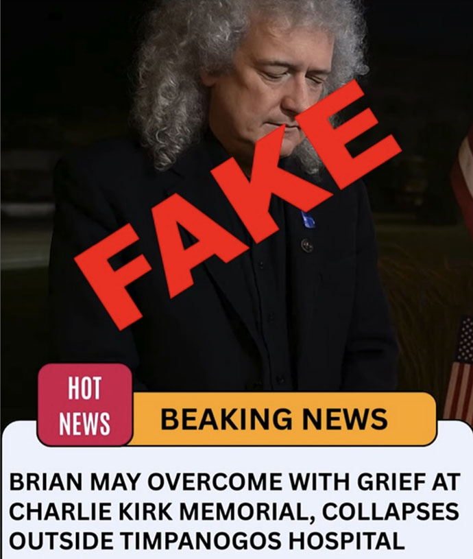Fake breaking news