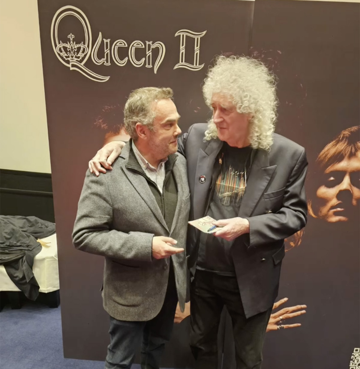 Brian May - Queen II launch pre-talk images