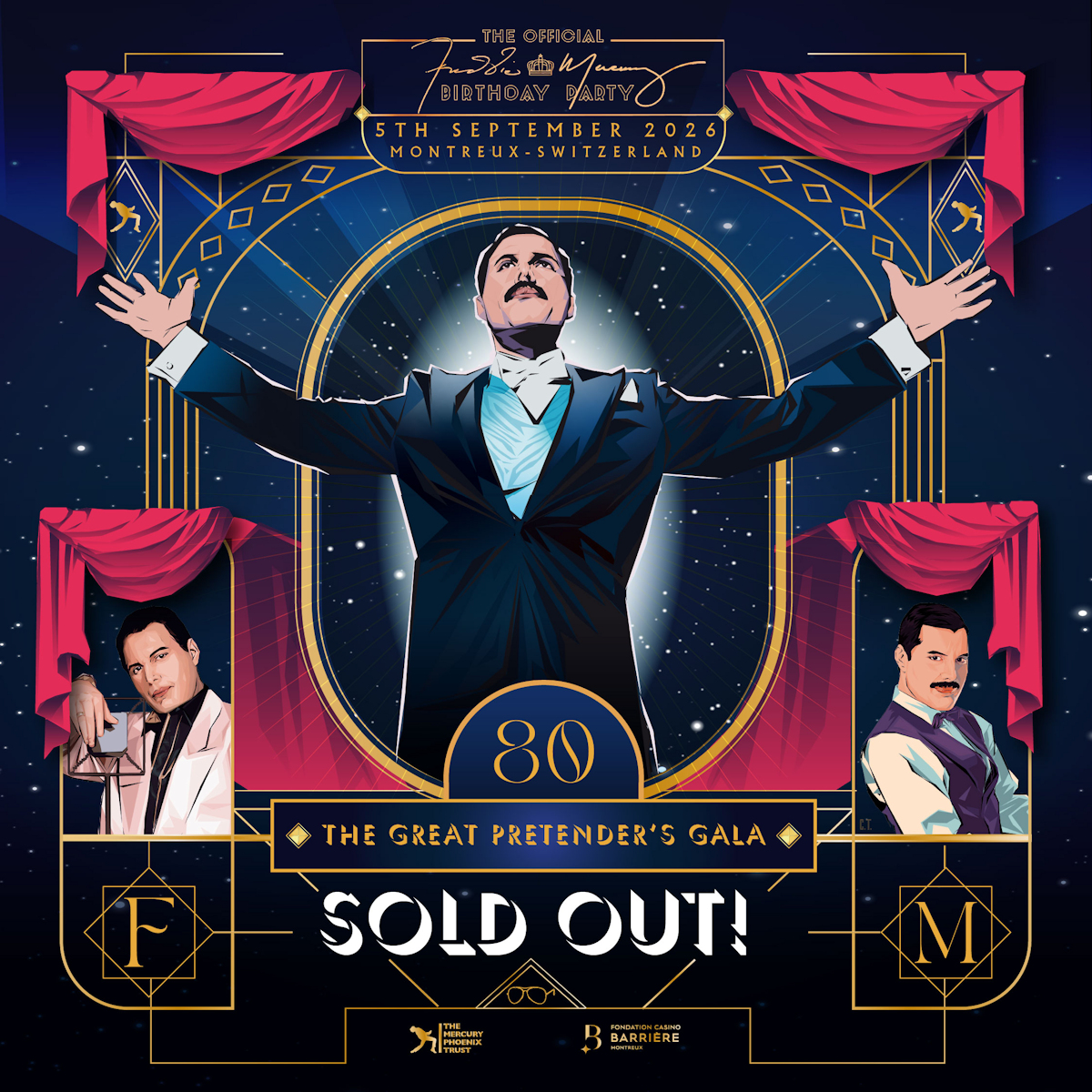 Freddie Mercury 80th Party Sold Out
