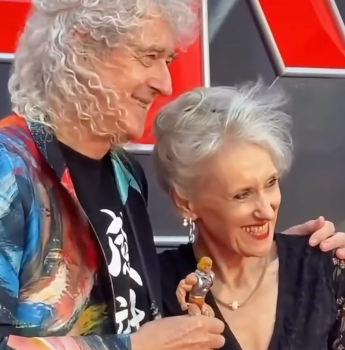 Brian May and Anita Dobson attending the launch of Masters of the Universe