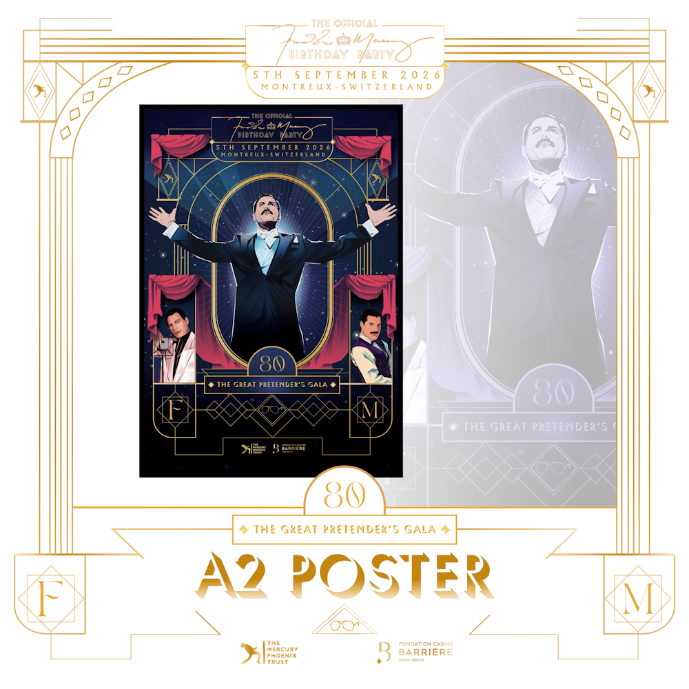 Freddie Mercury A2 Poster