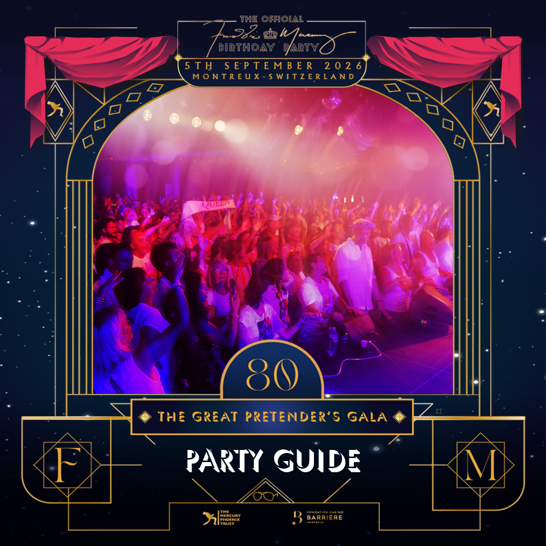 Freddie Mercury 80th Party Guide Poster