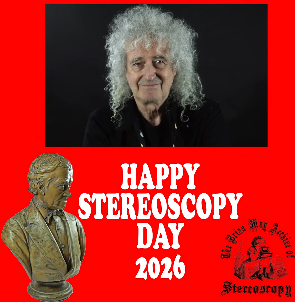 Brian May - Happy Stereoscopy Day 2026