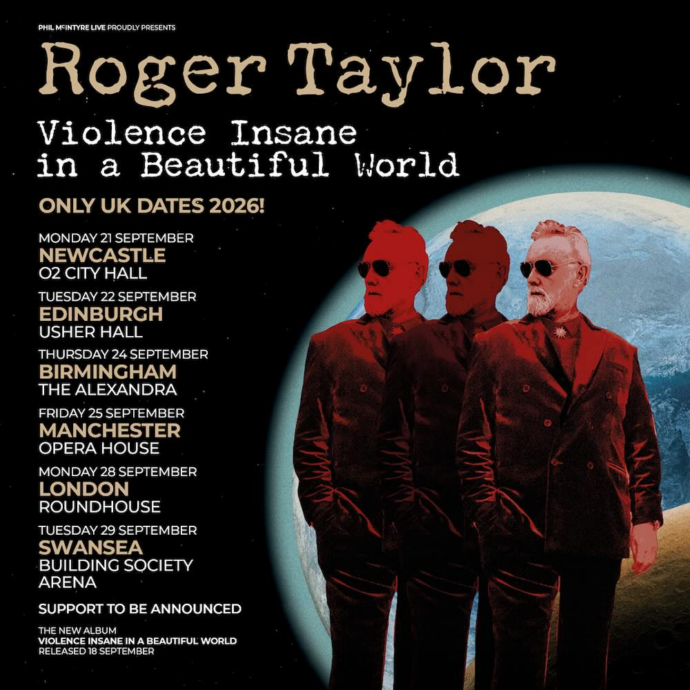 Roger Taylor New UK Tour September 2026