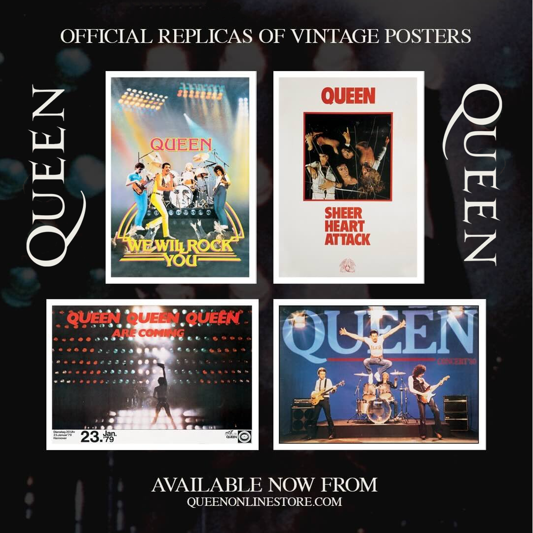 Queen Vintage Replica Posters Available