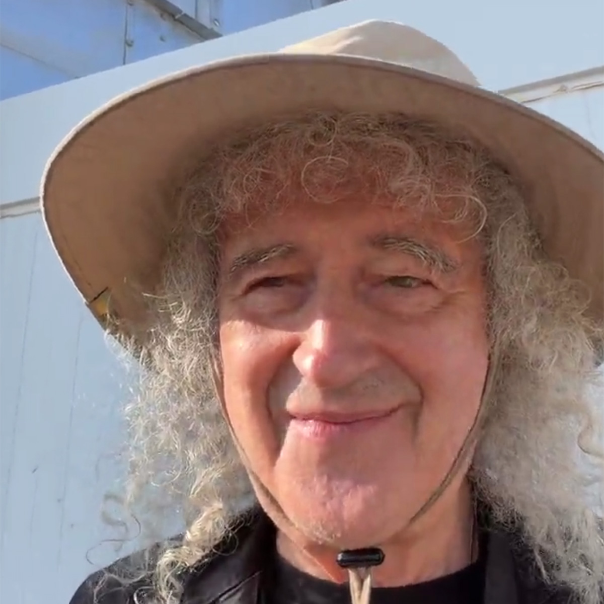 Brian May - arriving at the observatory