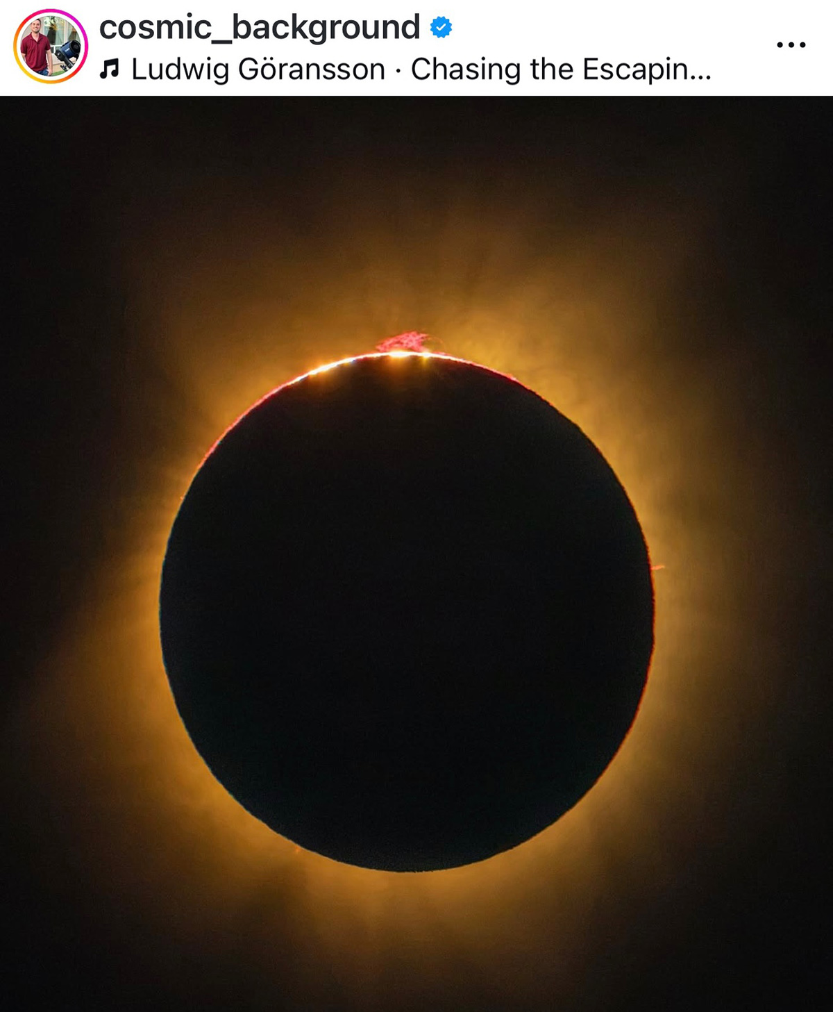 Solar Eclipse photo - Dr Garik Israelian