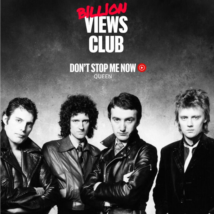 Don't Stop Me Now reach one Billion Views on YouTube