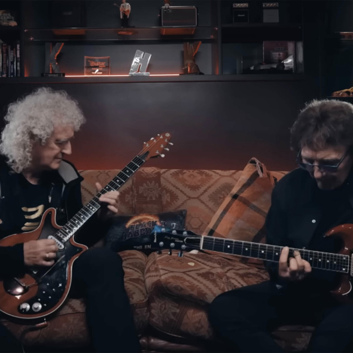 Toni Iommi and Brian May